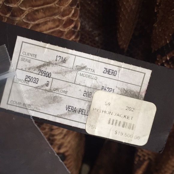 Python leather jacket - Picture 3 of 4